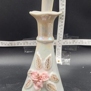 Vintage Ceramic Floral Perfume Bottle - Japan