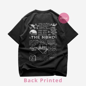 Premium The Neighbourhood Back T-Shirt - The NBHD Sweater Weather Single Shirt - The NBHD New Album Shirt - Unisex Heavy Cotton Tee