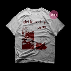 GIRL IN REDガールインレッド Tシャツ フジロック会場限定 新品未使用 セール】RED CAP GIRL RCG天竺バックプリントTシャツ（Tシャツ