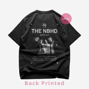 Premium The Neighbourhood Back T-Shirt - Wiped Out Album Shirt - The NBHD New Album Shirt - Unisex Heavy Cotton Tee