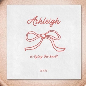Personalized Napkins for Bridal Shower, Custom Bridal Shower Napkins, Engagement Party Cocktail Napkins,  Bachelorette Party Custom Napkins