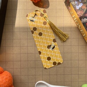 Honey Bee Bookmark | Bookmark with Tassel | Cute Design | Girly Bookmark | Gift For Book Lovers |