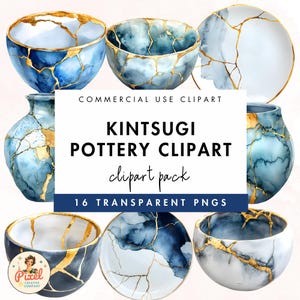 Kintsugi Ceramica giapponese con riparazione in oro Bellissima ceramica con oro Ceramica per uso commerciale riparata con oro Antica arte giapponese