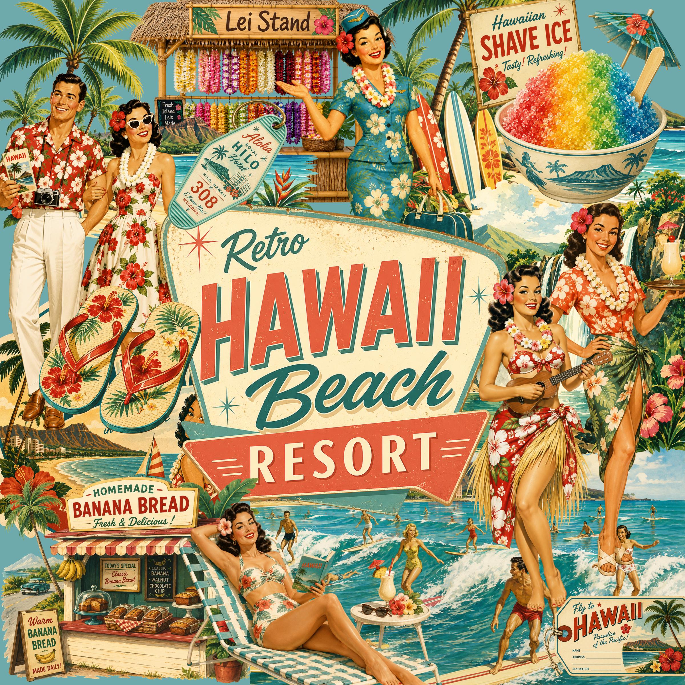1950s Hawaiian Art - Etsy