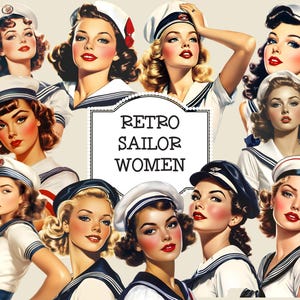 Clipart retro matroos vrouwen, vintage matroos meisjes, retro matroos png, retro matroos afbeelding, vintage vrouwen, retro vrouwen, matroos vrouwelijk