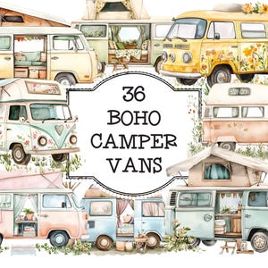 Art rétro de camping-car, camping-car Clipart, graphique de camping-car, art vintage de camping-car, camping-car PNG, camping-car PNG