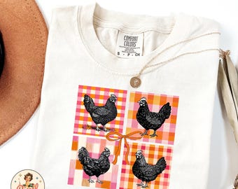 Patchwork Chicken PNG and SVG | Colorful Chickens | Chicken Lovers | T-Shirt Design | Sublimation png svg | Cute Animal Art | Commercial use