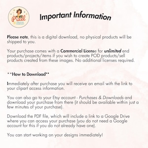 Pode incluir: Uma folha de informa&ccedil;&otilde;es de download digital com o logotipo da Pixel Creative Company. O texto inclui detalhes sobre o download digital, a licen&ccedil;a comercial e como baixar os arquivos. O texto est&aacute; em fonte preta sobre fundo branco.