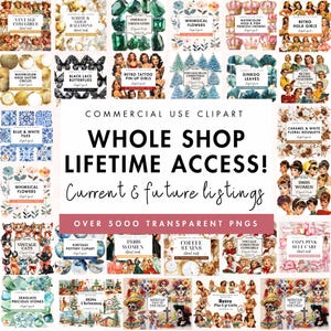 Hele winkel, levenslange toegangspas, clipart, hele winkelbundel, hele winkel, png, licentie inbegrepen, onbeperkt commercieel gebruik, meer dan 10000 png-bestanden!