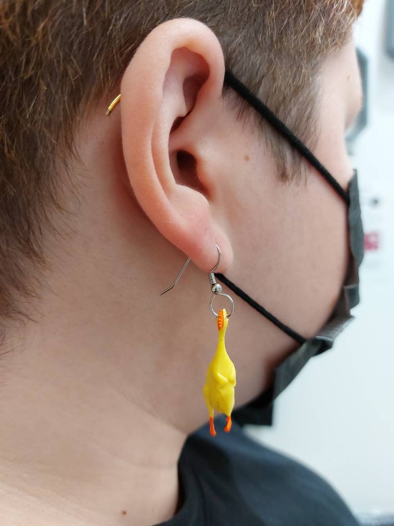 RUBBER CHICKEN EARRINGS: Superfun, Realistic, Cute and Totally Unique Plastic Earrings image 9