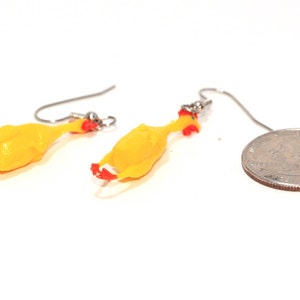 RUBBER CHICKEN EARRINGS: Superfun, Realistic, Cute and Totally Unique Plastic Earrings image 4