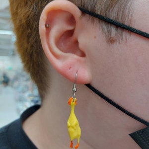 RUBBER CHICKEN EARRINGS: Superfun, Realistic, Cute and Totally Unique Plastic Earrings image 10