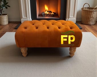 Mondeles handmade chesterfield footstool Coffee table