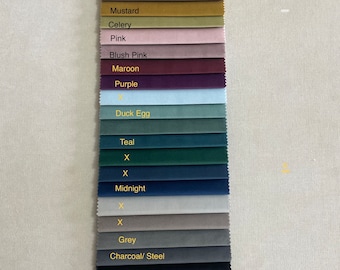 Fabric Samples Plush Velvet , Naples , Linen,Coniston