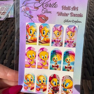 Tweety Bird #2 Nail Art Water Decals
