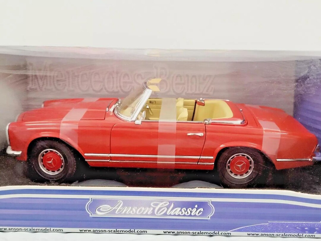 ANSON MERCEDES BENZ 280 SL CABRIOLET 1/18 EN BOITE D8