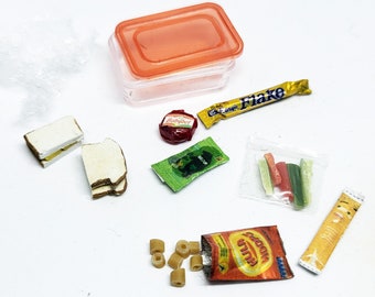 12th scale packed lunch - 5 miniature food