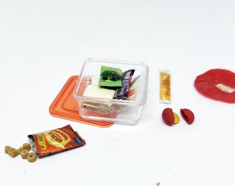 12th scale packed lunch - 7 miniature food