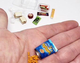 12th scale packed lunch - 6 miniature food