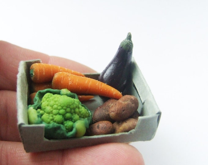 Miniature Organic Vegetable Delivery Box 12th Scale Etsy