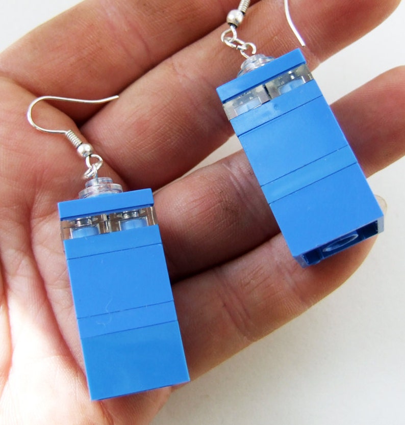 LEGO Tardis earrings image 3