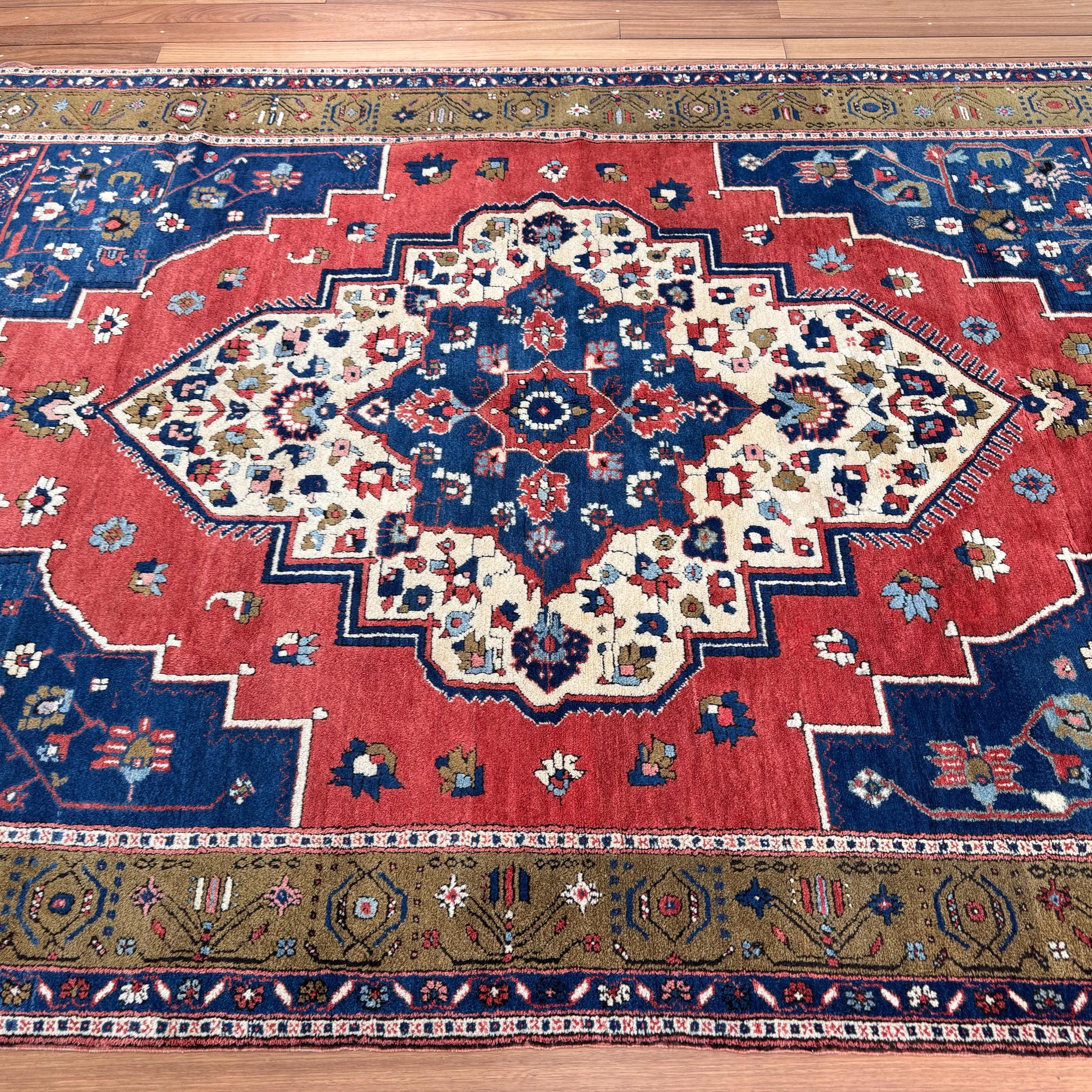 Turkish Rug, Vintage Rug, 7x11 Oversize Rugs, Rare Anatolian Rug