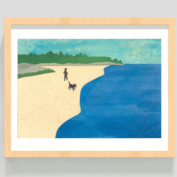 Dog Beach Art Etsy Australia