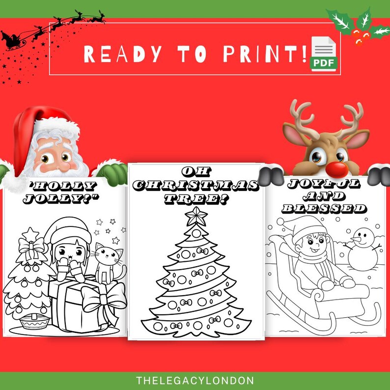 Christmas Color Fun A Magical Holiday Coloring Adventure Kids Digital
