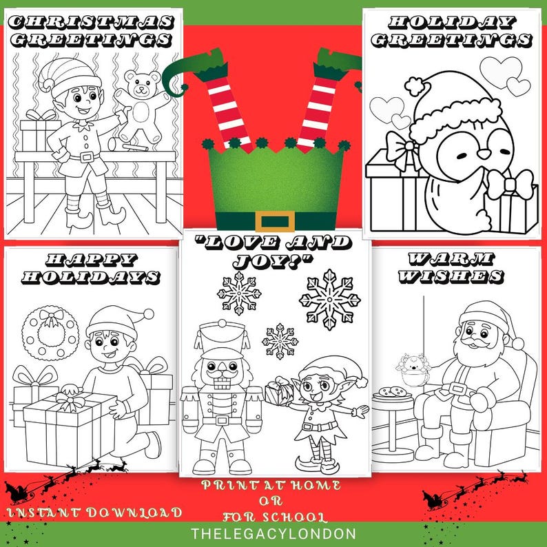 Christmas Color Fun A Magical Holiday Coloring Adventure Kids Digital