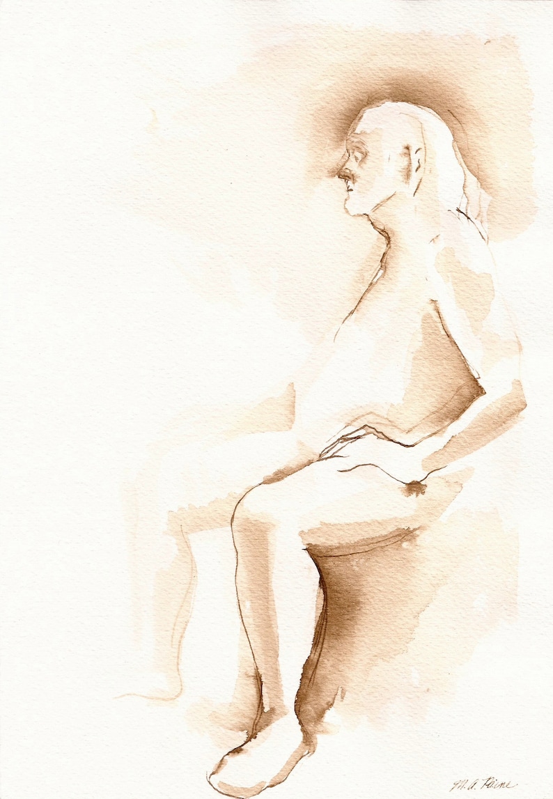 Mannelijk naakt kunst model