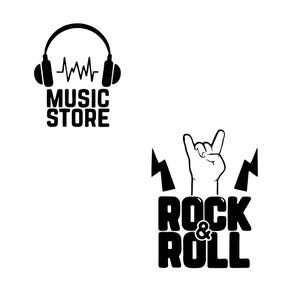 Rock Svg Bundle, Rock Music Clipart, Rock Band Vector, Music Decal ...