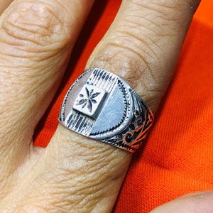 Authentic Tuareg Silver and Wood Ring – Handmade Berber