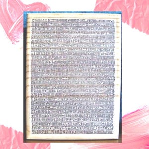 Egyptian Hieroglyphics New Extra Large Background Rubber Stamp 4 x 5 inches