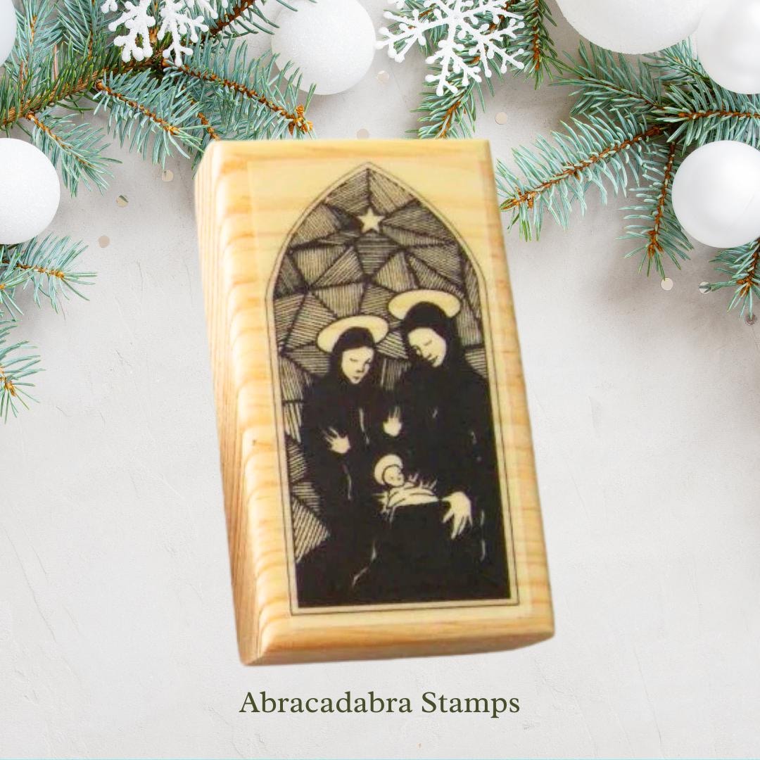 Nuns With Baby Jesus Rubber Stamp New Christmas Rubber Stamp by ...