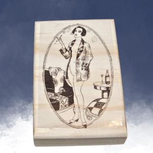 Naughty French Lady Gives Advice new mounted rubber stamp