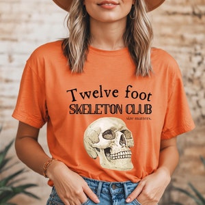 Twelve Foot Skeleton Club Shirt, Size Matters T-Shirt, Funny Halloween Shirt, Spooky Season, 12 Foot Skeleton Mom Shirt