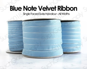 Per Metre 9mm Blue Note Velvet