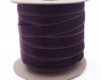 Wholesale Dark Purple Velvet Ribbon: Plum Swiss Polyamide Ribbon