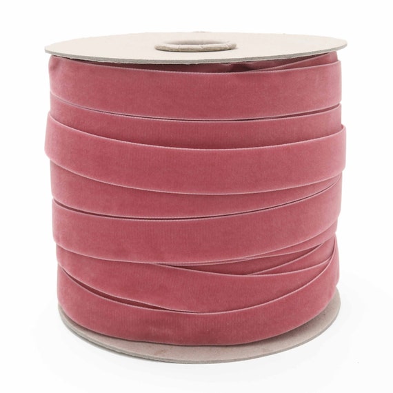 Wholesale Double Sided Bright Red Velvet Ribbon - Wholesale double faced  pink velvet