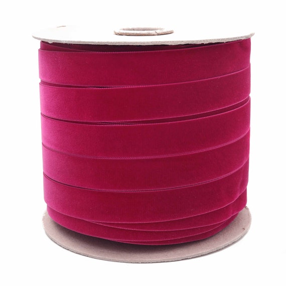 Wholesale Raspberry Pink Velvet Ribbon Bulk Magenta Velvet Ribbon Beauty  Swiss Velvet Ribbon by the Spool 422 