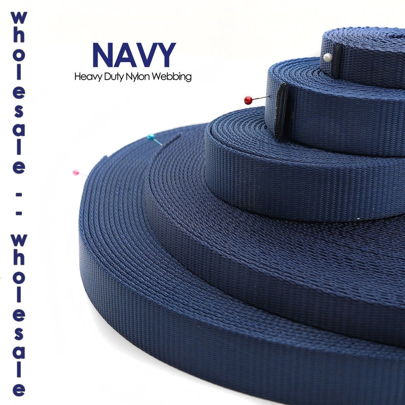 Navy Blue Nylon bing Wholesale Heavy Duty Dark Blue Nylon Etsy