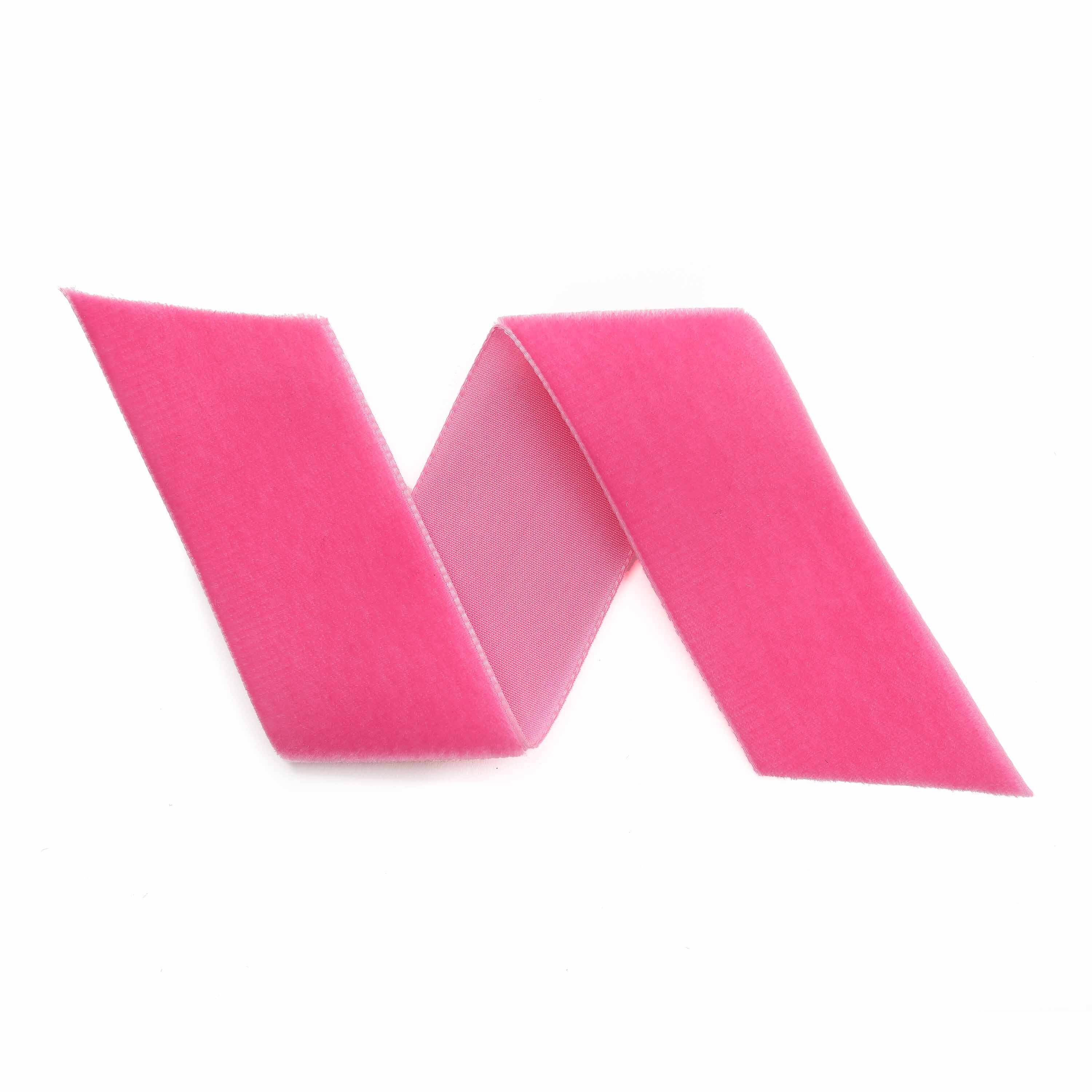Wholesale Pink Velvet Ribbon - Bulk Pink Swiss Velvet Ribbon