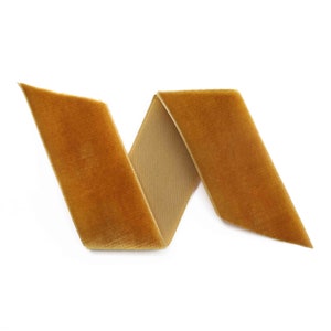 Kupfernes Schweizer Samtband Meterware | Bronzefarbenes Hochzeitssamtband | Kupfer Haarschleife Hut machen Samt | Nylonvalour Scrapbook Samt | (447)