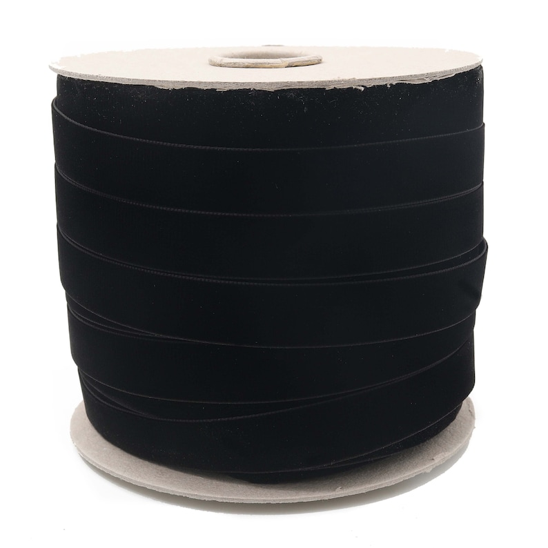 Black Swiss Velvet Ribbon by the Yard Black Wedding Velvet Etsy