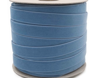Wholesale Williamsburg Blue Velvet Ribbon for bows, wedding trim, invitations, floral, sewing, gift wrapping, etc. Blue Velvet Ribbon (536)