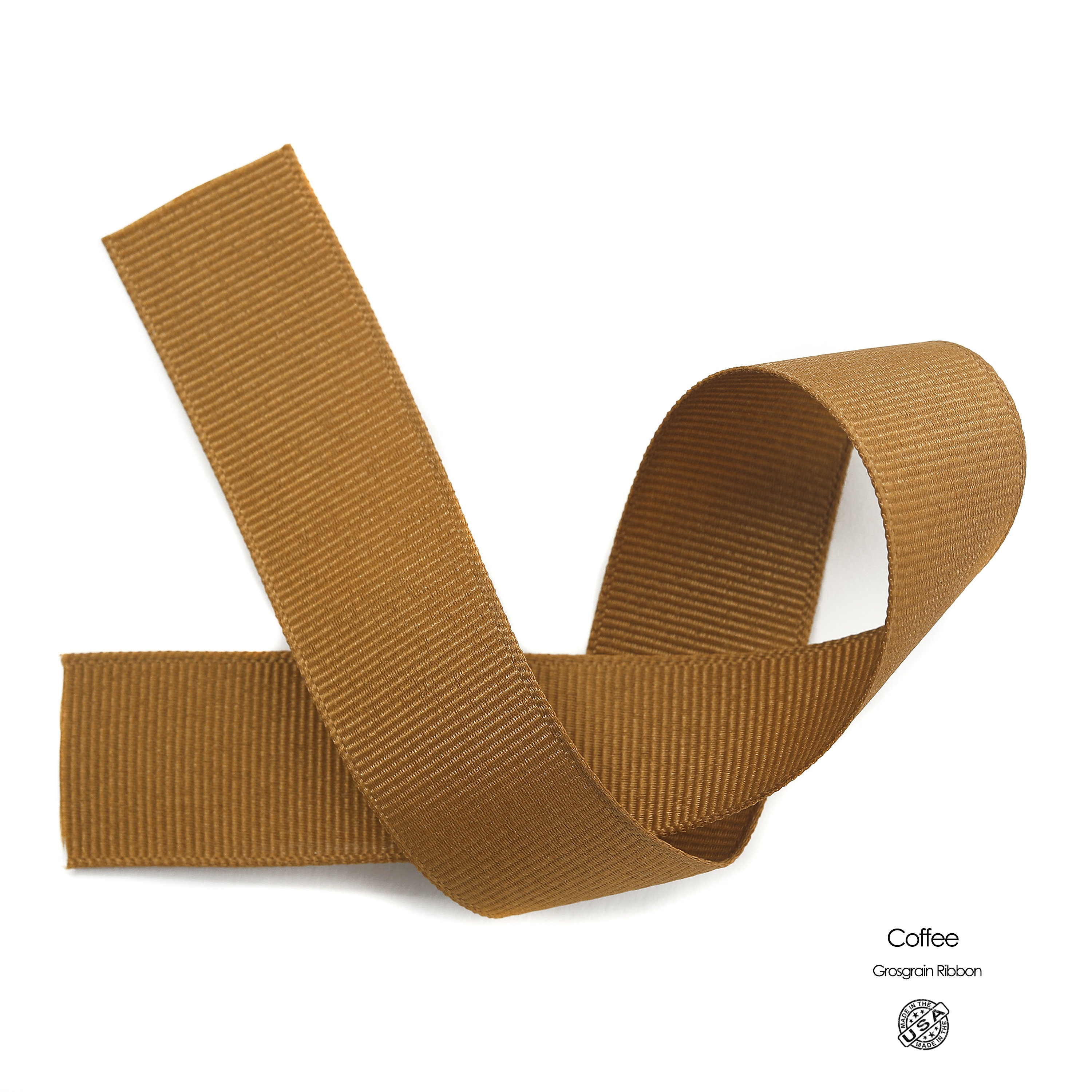 38 Grosgrain Ribbon CHOCOLATE CHIP 5 yards