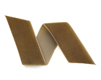 Cafe Brown Swiss Velvet Ribbon: Nylvalour Trim By The Yard