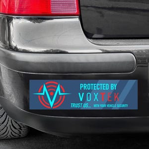 Geschützt durch VoxTek Aufkleber / Autoaufkleber / Magnet