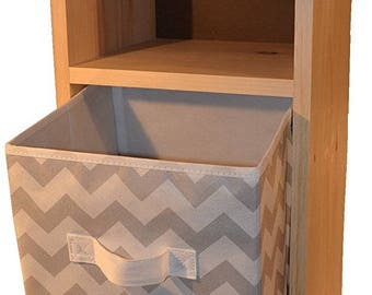 Wood Storage Cube Etsy