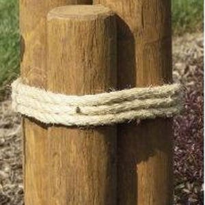 Amish Handmade Nautical Large Pier Post Decoration with Rope